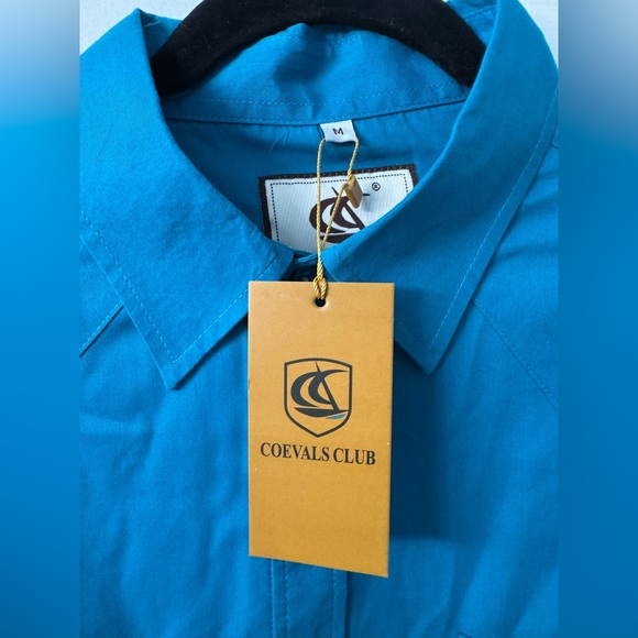 Coevals Club Mens Western Cowboy Pearl Snap Dress Long Sleeve Shirt - Picture 9 of 16